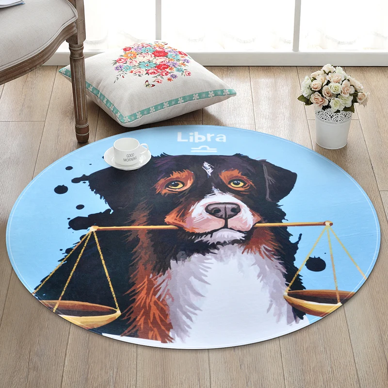 Cartoon Round Rug Kids Room computer chair Mat For Living room Big Area Rugs Bedroom Carpet For Bathroom Home Decorate Carpets