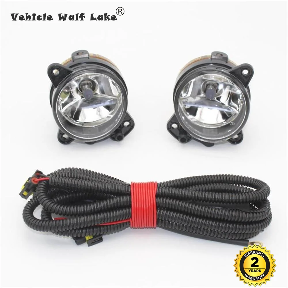 2pcs Left And Right Car Front Fog Lamp Fog Light With Wire  For VW Polo GTI 9N3 MK4 2005 2006 2007 2008 2009 2010