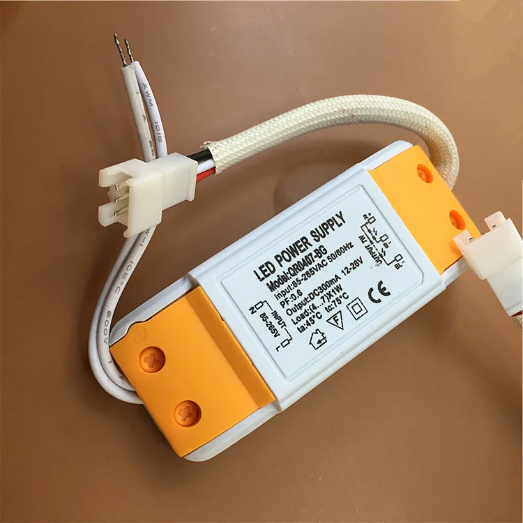 ac85-265v LED external Driver Dimmable Three Color Lighting Transformers 3W 5W 7W 9w 10w 12w 15W18W power supply For ceiling DIY