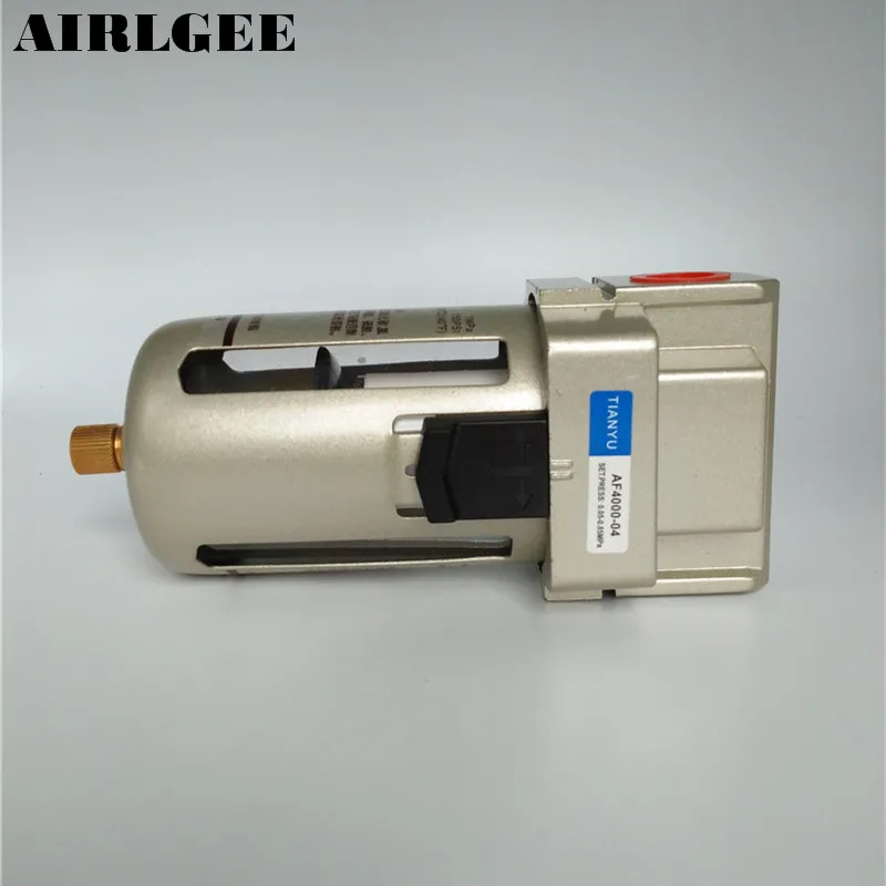 Filtro de ar pneumático com separador de óleo e água para processador de ar pt de 1/2 polegadas