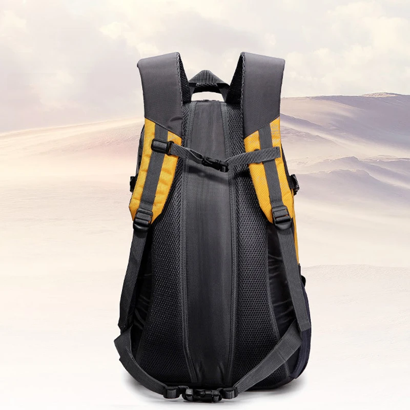 New Fashion Men Nylon Backpack Travel Bag Large Capacity Versatile Utility Mountaineering Multifunctional Backpack Luggage Bag