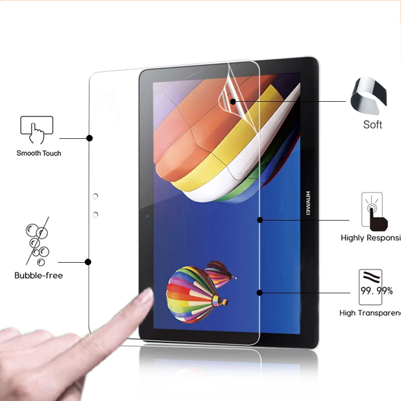 High Clear Glossy screen protector film For Huawei MediaPad 10 Link S10-231U 10.1