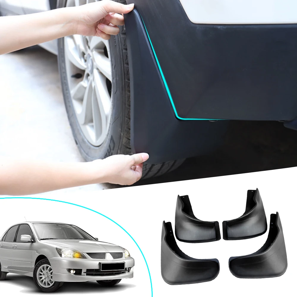 Front Rear Mud Flaps For Mitsubishi Lancer Sedan 2003 2004 2005 2006 - 2008 Mudguards Splash Guards for Fender Car Accessories