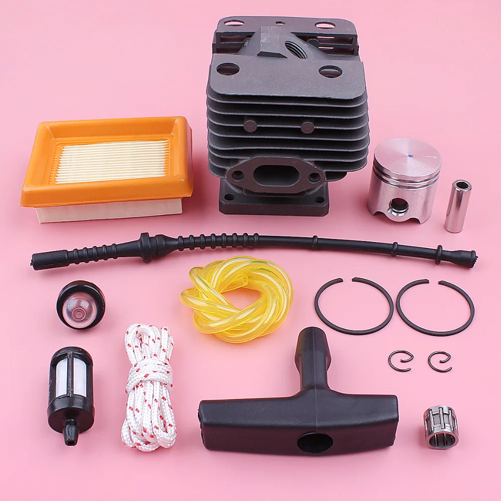 35mm Cylinder Piston Kit For Stihl FS120 FS200 FS250 Air Fuel Filter Line Starter Handle Grip Rope Trimmer Engine Spare Part