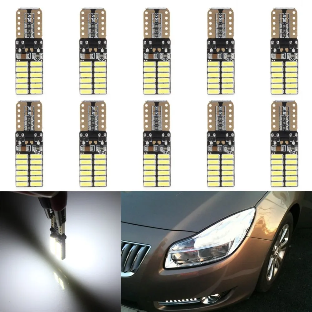 10x 4014 26SMD 194 LED Super Bright Canbus Error Free 921 T10 168 912 W5W 161 LED Car Lights Bulb White/Red/Amber/Ice Blue