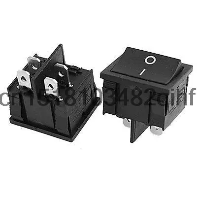 AC 6A/250V 10A/125V 4Pin ON/OFF 2 Position DPST Snap In Boat Rocker Switch 10pcs