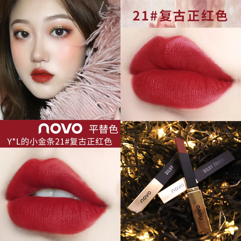 Charming Velvet Matte Lipstick Smooth Luxury Silky Touch Waterproof Long Lasting 6 colors Pigmented Easy to Wear Lip Makeup