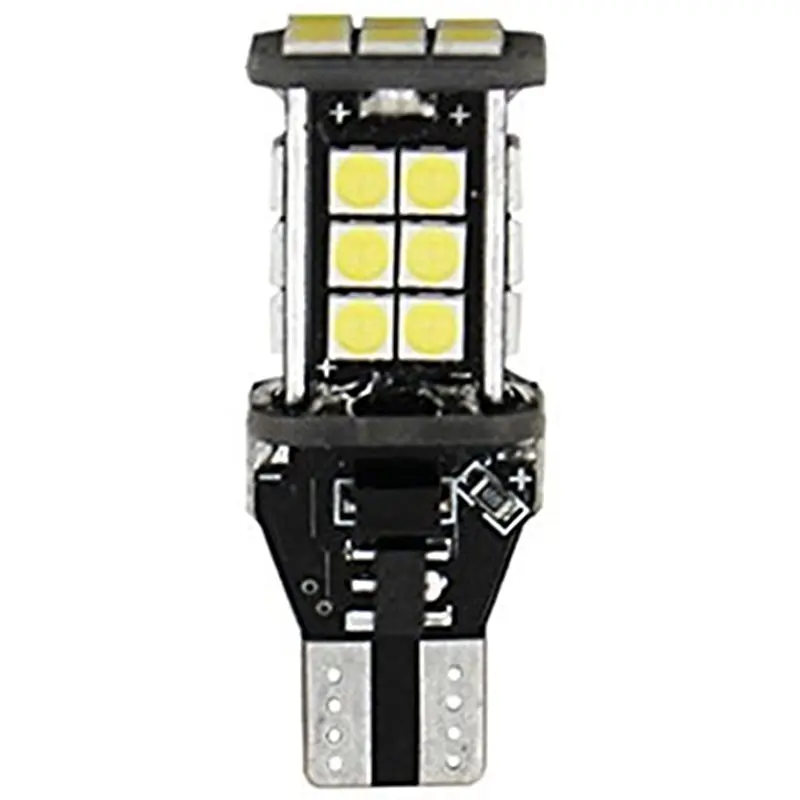 1Pc Error Free 921 912 T10 T15 W16W Led Reverse Light, 24Smd 3030 Led Bulb 1500 Lumens Extremly Bright For Car Led Backup Reve