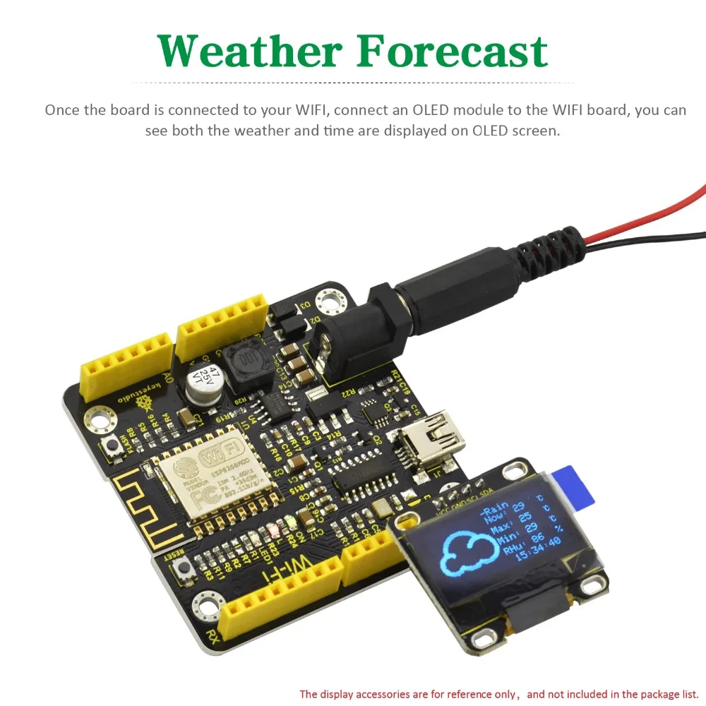 Keyestudio ESP8266 WI-FI Development Board+USB Cable For Arduino /Based on ESP8266-12FWIFI /Support RTOS