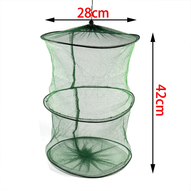 1 Piece 28cm X 42cm Small Mesh Fish Net Bag Foldable Fish Nets for Trout Fly Fishing Pond / Carp Fishing Keeper