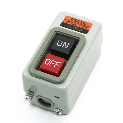 

TBSN-310 1.5KW 10A ON/OFF 3 Phase NO NC Self-Locking Push Button Switch