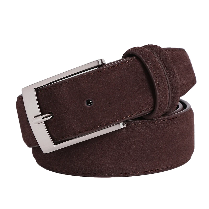 New Style Fashion Brand Welour Genuine Leather Belt For Jeans Leather Belt Men Mens Belts Luxury Suede Belt Straps