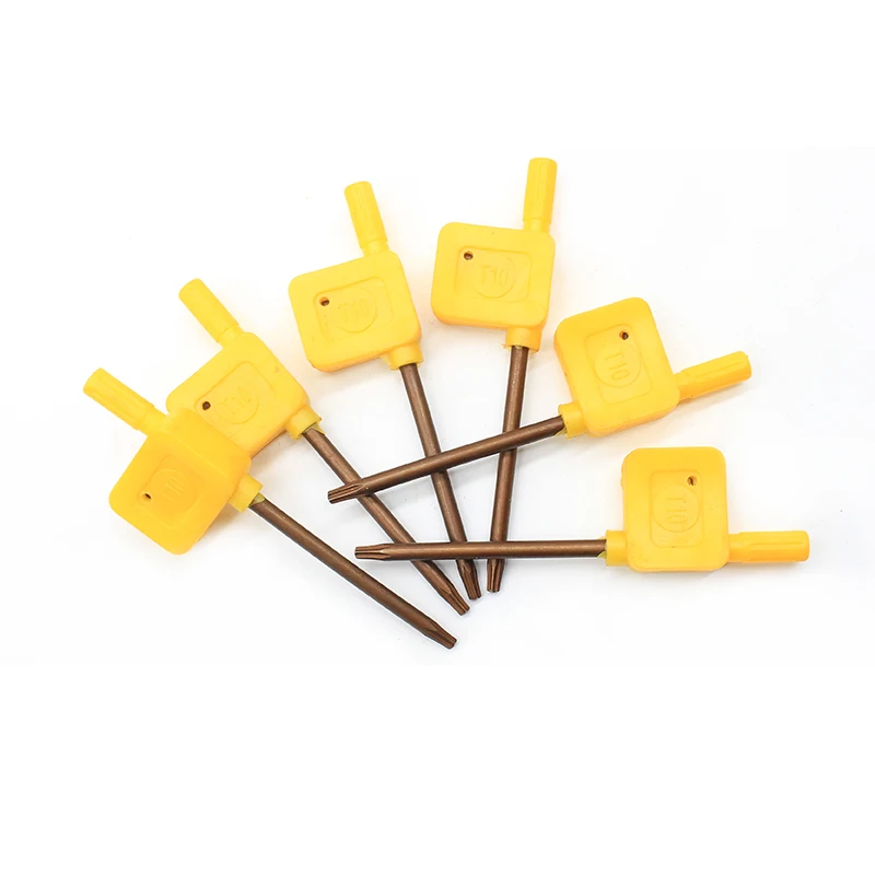 yellow flag wrench T10 Tools Holder Screw Driver Screwdriver Accessories standard Torx for CNC tool holder Torx screw wrench