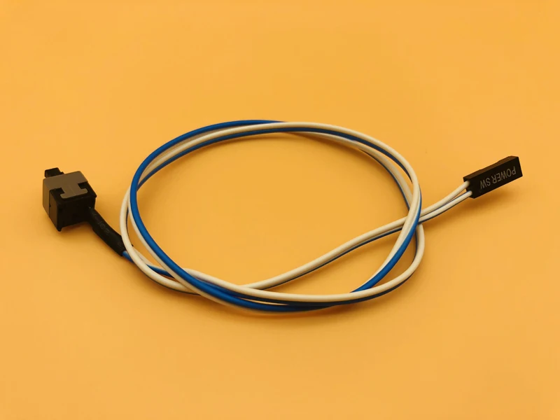 1 pcs 50 cm Power SW Kabel Desktop Computer PC Case POWER Knop Gastheer Moederbord SW Kabel Opnieuw starten schakelaar voor BTC Mijnwerker