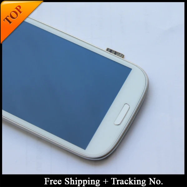 100% tested Super AMOLED  For Samsung S3 I9300 LCD Display For S3 NEO I9301 LCD Screen Touch Digitizer Assembly with frame