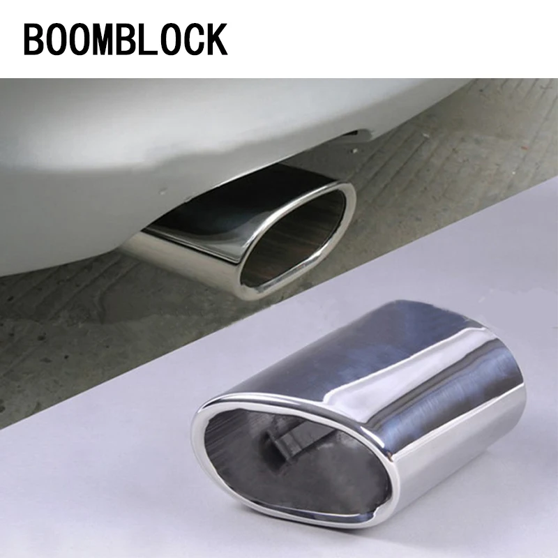 1pcs Stainless Steel Car Exhaust Muffler Tip Pipes Cover for BMW E90 E91 E92 E93 318i 320i 318d 2005-2011 Accessories