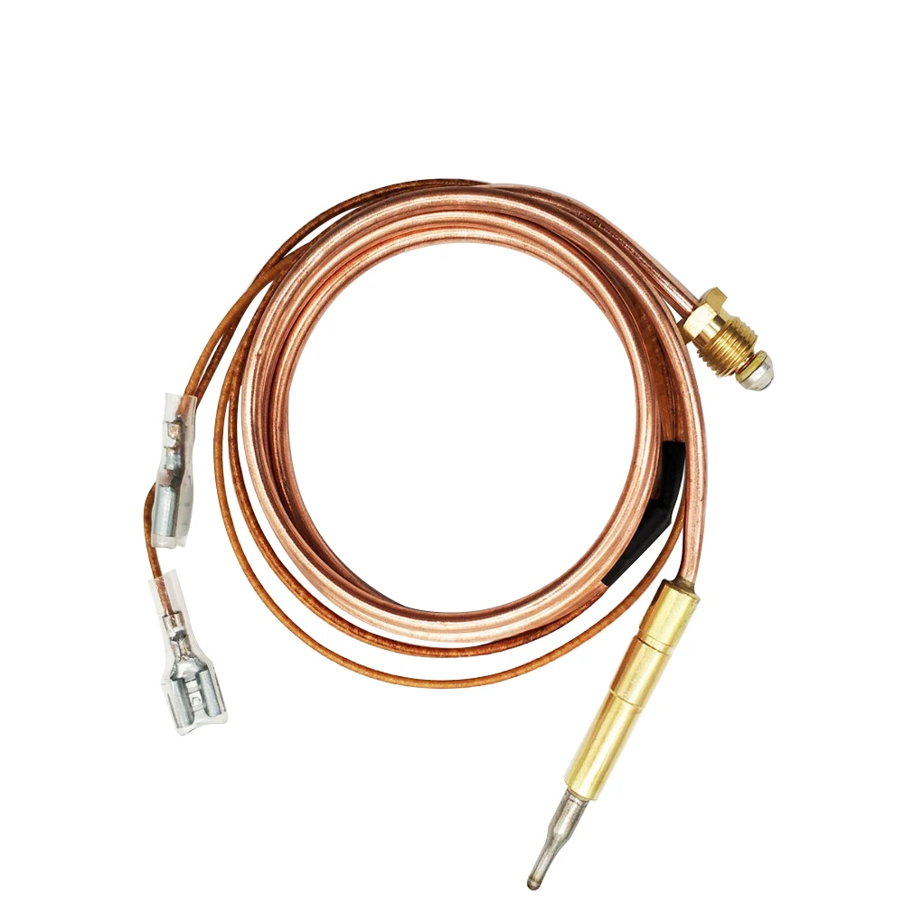 Gas fryer cooktop spilt temperature sensor thermocouple wire  with 6.3mm flat terminals SMT-RDO014