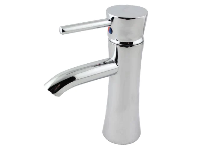 

Bathroom Mini Chrome FinisSolid Brass Vessel Basin Sink Faucet Single Dle Hot Cold Water Deck Mounted Mixer Tap