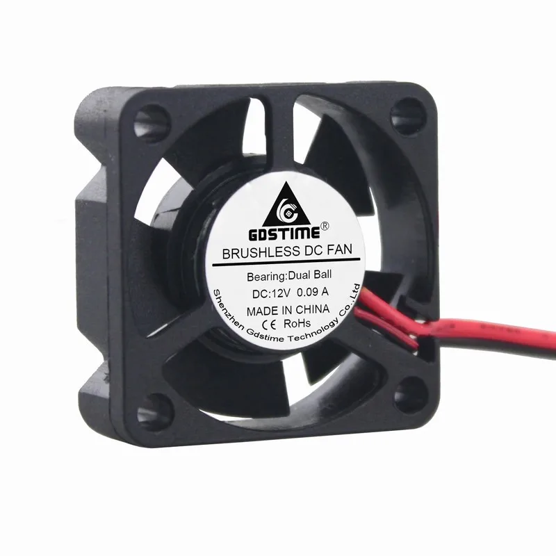 

100 Pcs/Lot Gdstime 12V 3cm 30mmx10mm Two Ball Bearing Small Brushless DC Cooling Fan 30x30x10mm 3010 30mm 3D Printer Cooler