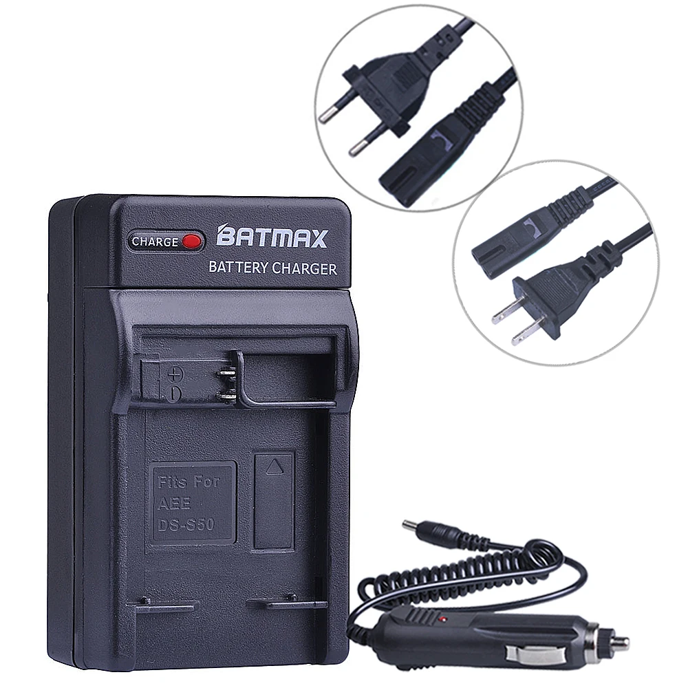 2Pcs 1500mAh DS-S50 DSS50 S50 Batteries Akku + EU/US Charger Kits for AEE DS-S50 S50 AEE D33 S50 S51 S60 S71 S70 Cameras Battery