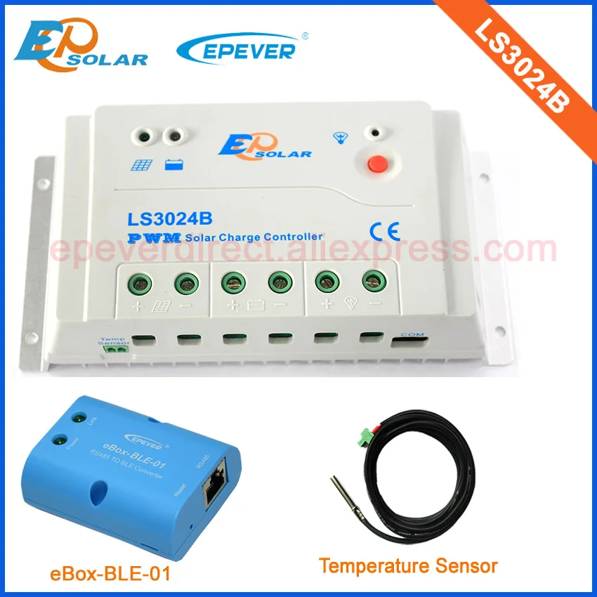 

pwm Epsolar solar regulator 30A 30amp LS3024B 12v 24v with bluetooth function+temperature sensor