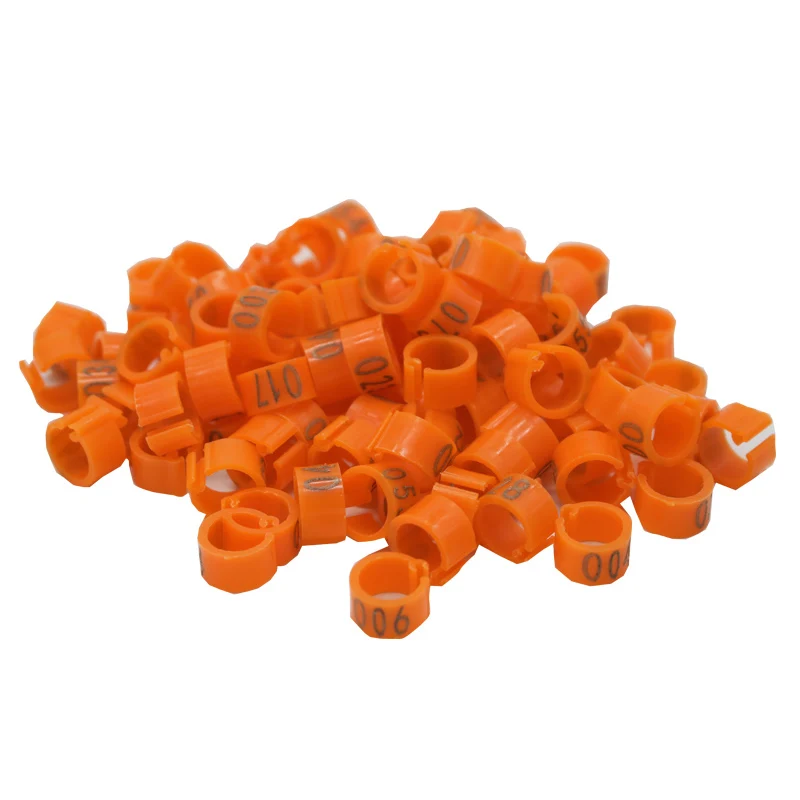 100 Pcs 8mm Identify Ring Carrier Pigeon Training Supplies Leg Number Bird Bands