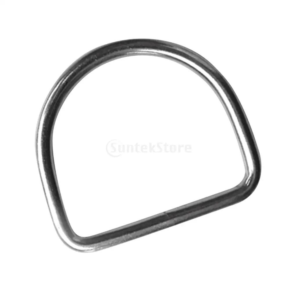 Anillo en D de acero inoxidable 316 para buceo, correas de cinturón de peso de 5cm, arnés de escalada, bolsas, accesorios de engranaje de mochila, gancho de hebilla