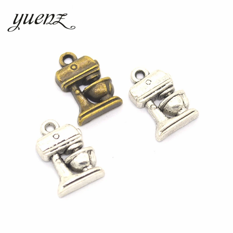 YuenZ 20pcs Antique silver color Metal alloy Mixer Charms Pendants Necklace Beads for DIY Big Hole Beads Bracelets Charms J124