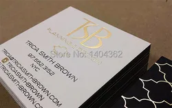 gold foil  business cards  Custom gold stamping business card printing