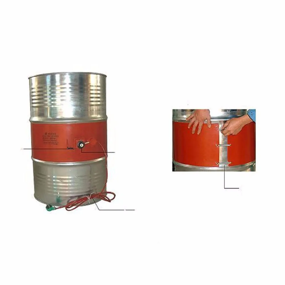

250 X 1740mm 2000W 220V ,Universal heat flessibile oil di silicone tamburo riscaldatore di silicio tamburi film flexible heating