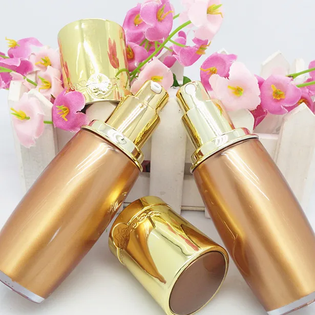 

50pcs/lot Golden luxury 80ml 100ml Acrylic lotion bottles,80 ml 100 ml cosmetic bottles, plastic cream bottle for lotion