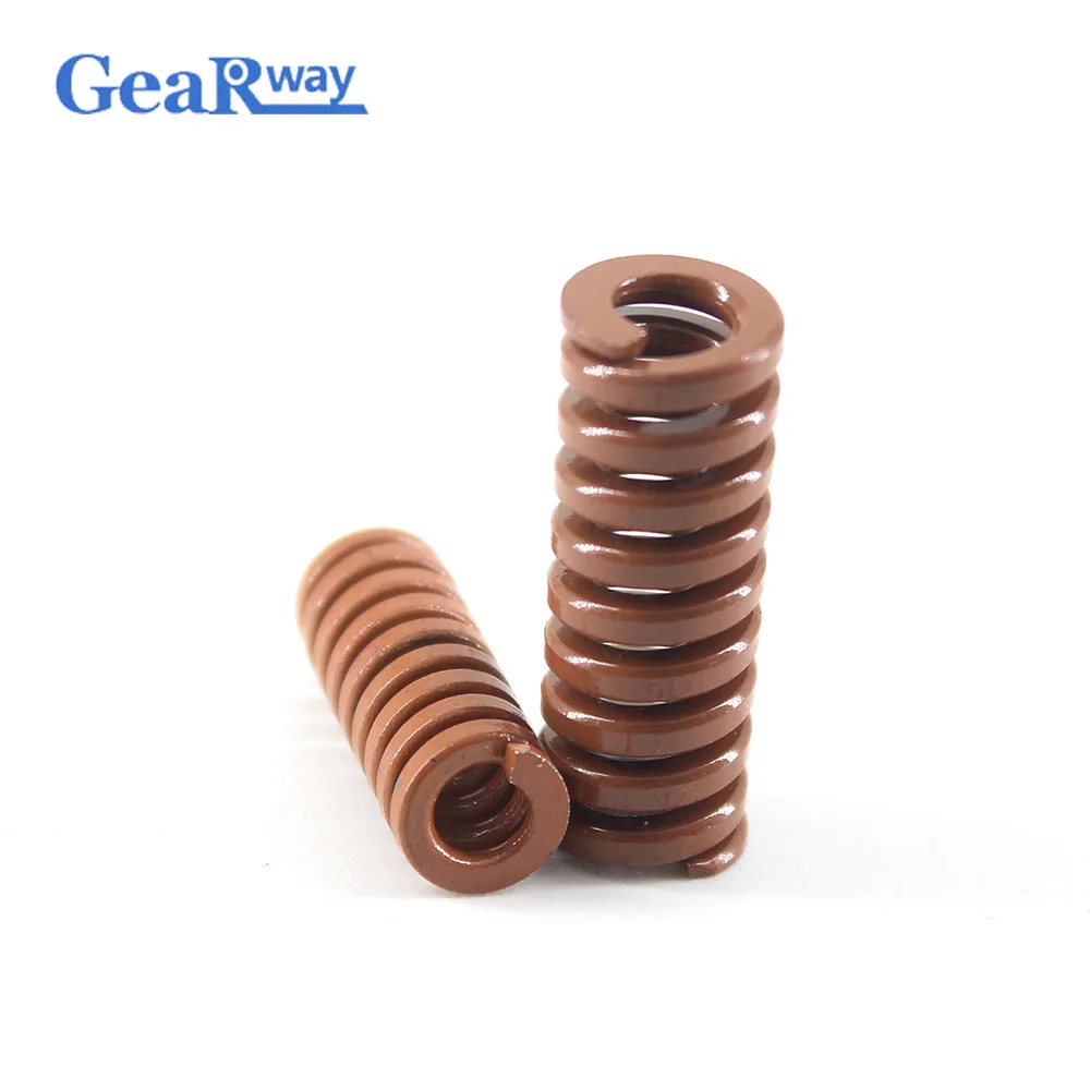 Gearway 2pcs Brown Compression Spring Super Heavy Loading Mold Spring TB16x20/16x25/16x50/16x55mm Mould Die Compression Spring