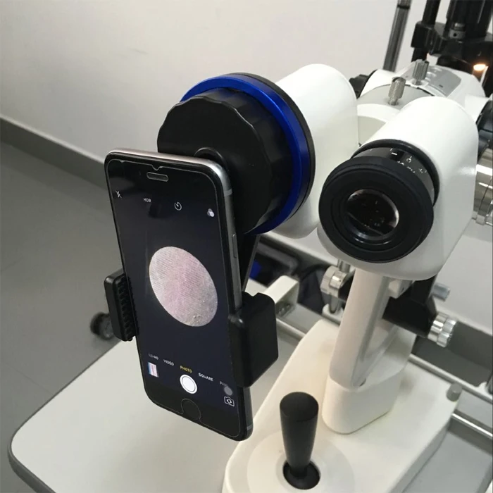 Plastica Microscopio Lampada a Fessura lphone Adattatore Smartphone