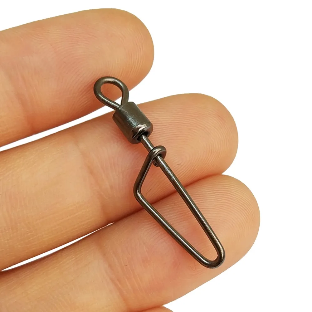 F2012 1000pieces/lot swing coastlock snap fishing swivels fishhooks fishing tackle fishing connector pesca size 1/0,2.4.6.8.10