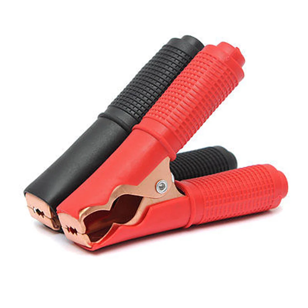 

2pcs car vehicle Battery Test Alligator Crocodile Clips Clamp 90mm 100A Metal Insulated Voltage Tester Electrical Projects