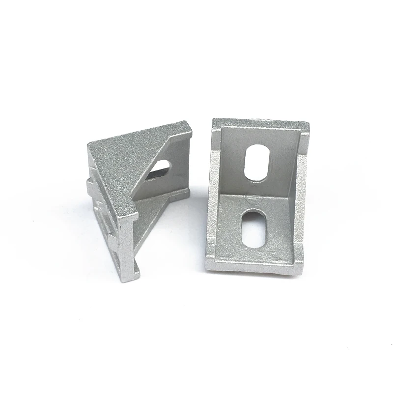 20pcs 4040 Brackets corner fitting angle 40x40 L Connector bracket fastener for 4040 Industrial Aluminum Profile Fasten Connect