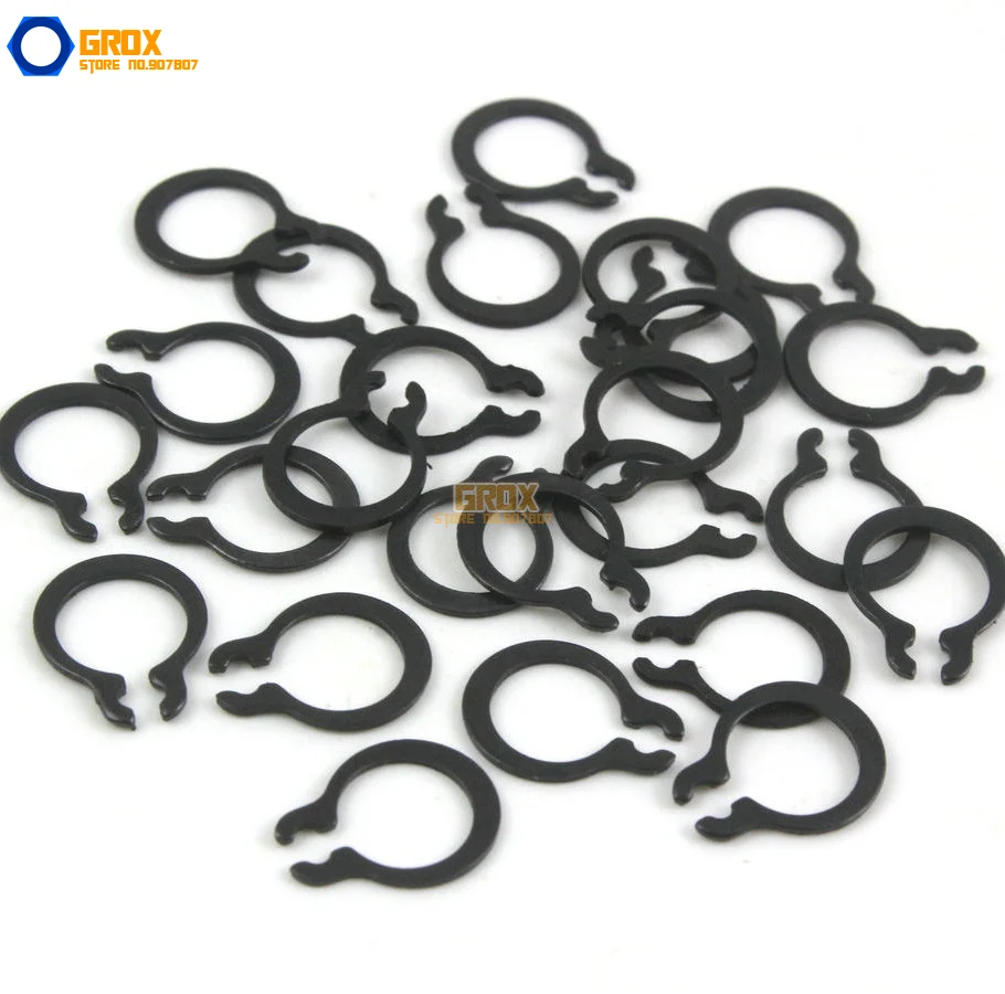 500 Stuks Size: 7 Staal Externe Borgring Snap Borgring