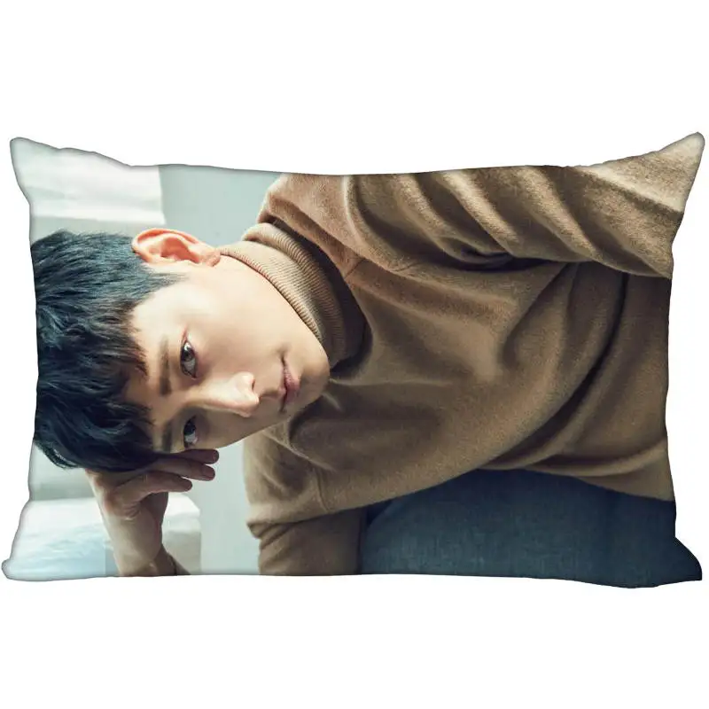 

New Arrival Custom Kang Dong Won Satin Pillowcase 35x45cm (one side) Printed Zipper Pillow Cover Custom your image gift