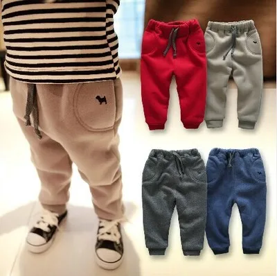 

Children pants autumn and winter clothes new baby boy pants thick trousers 0-1-2-3 years old infants trousers