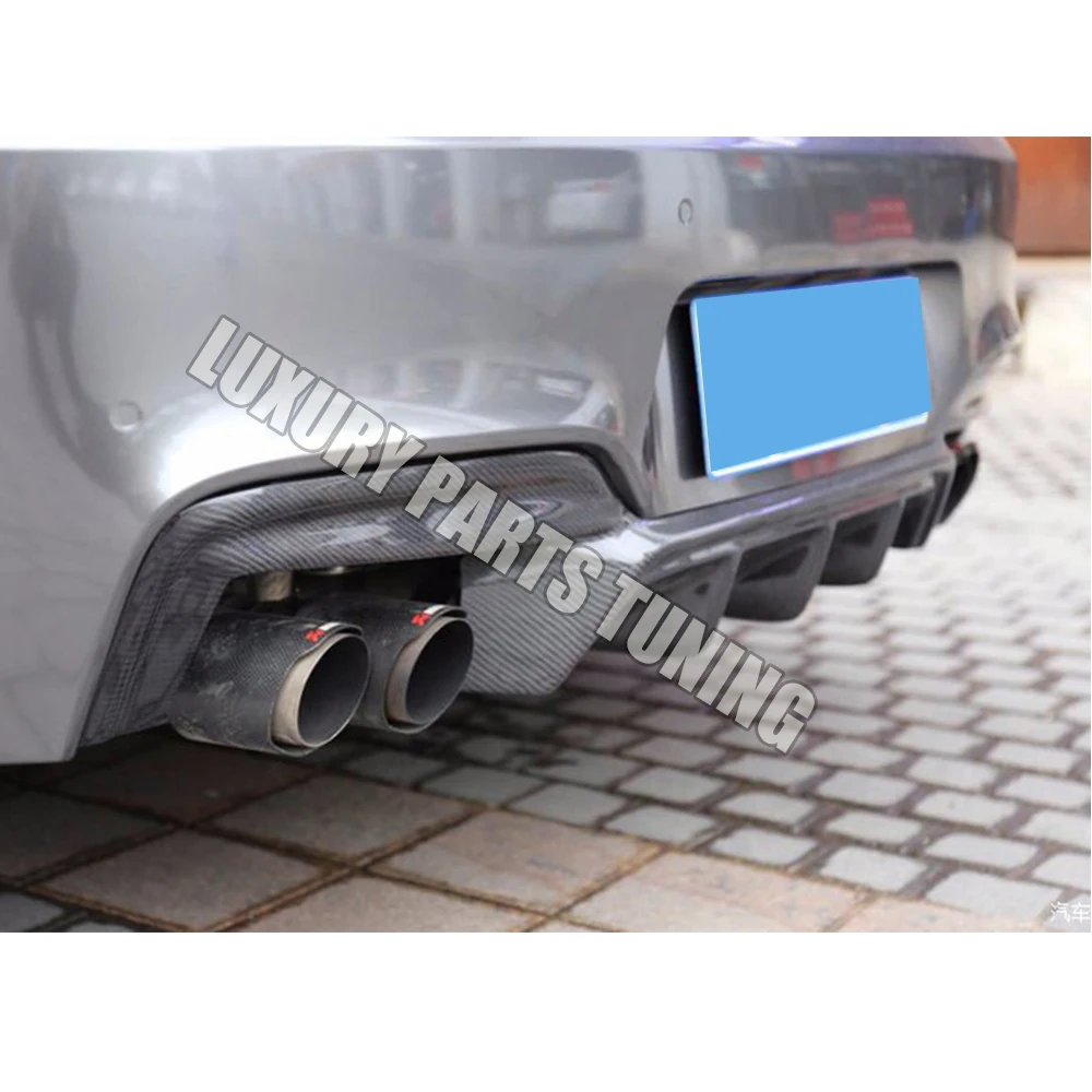 Carbon Fiber Rear Bumper Diffuser for BMW F06 F12 F13 640 650 With M Package & M6 2014 - 2017