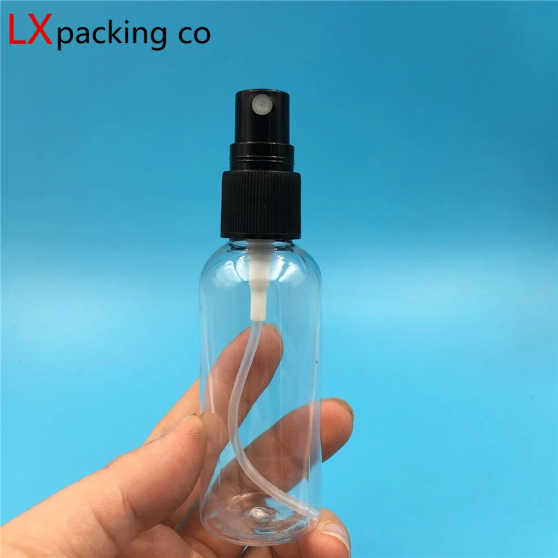 50PCS 10ML 30ML 50ML 60ML 100ML 120ML Klar Transparent Neue Spray Flaschen Schwarz sprayer Parfüm LiquidCosmetic Container s