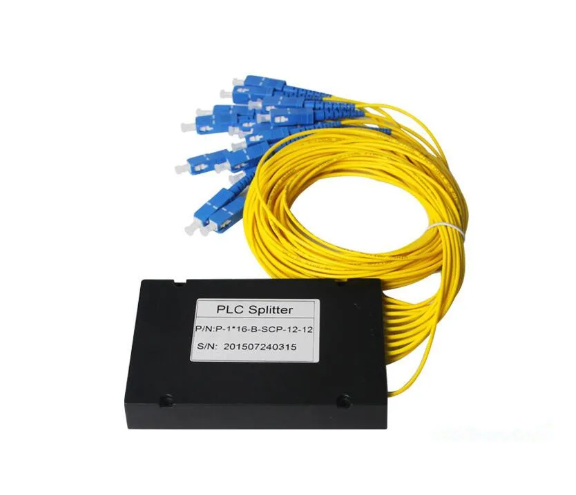 

1Meters 2.0 mm SC UPC SingleMode Fiber Optical FTTH SC/UPC 1X16 PLC Fiber Optical Box Splitter Optic Fiber Coupler Module SC/UPC