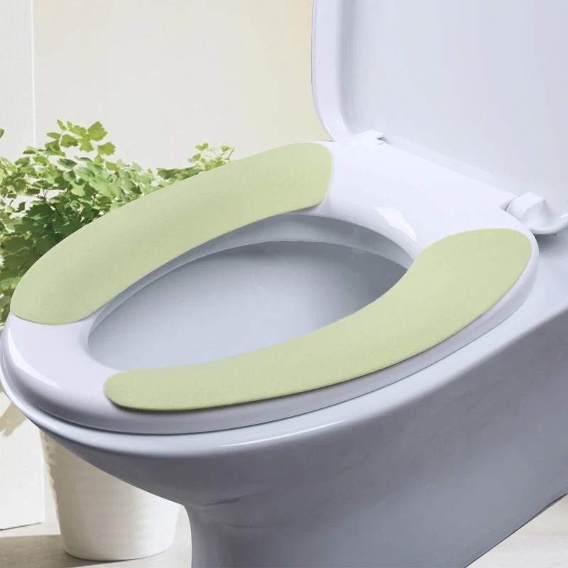 Soft Comfortable Artificial Fiber Washable Bathroom Toilet Seat Cover Mat Lid Closestool Cloth