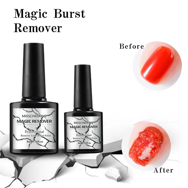 Nagel UV Gel Polnisch Burst Magic Entfernen Gel Flüssige Oberfläche Schicht Nail art Primer Acryl Sauber Entfetter Soak Off Remover Lack
