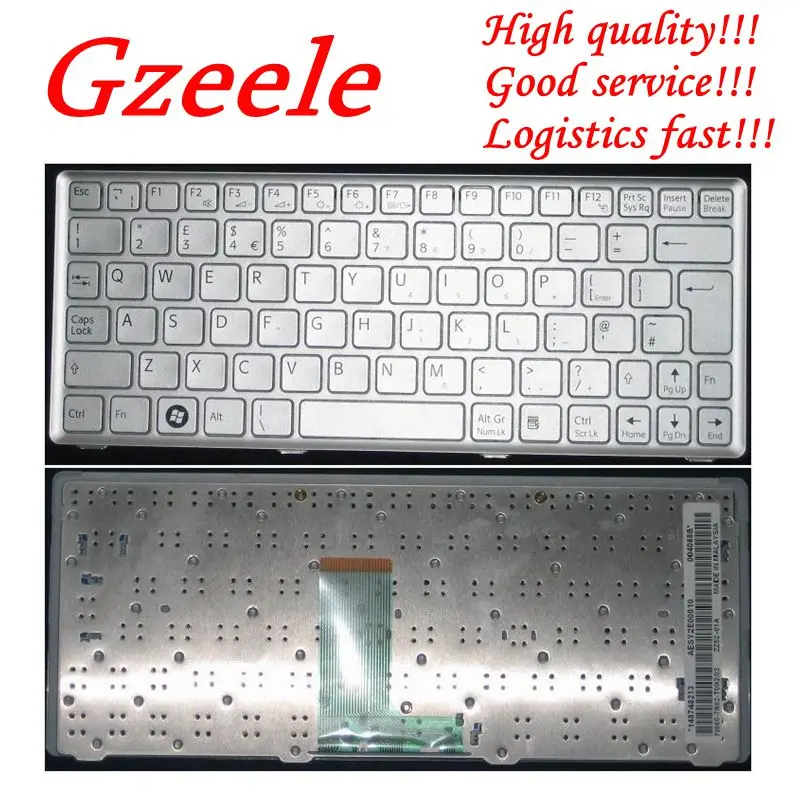 

GZEELE NEW FR Keyboard for Sony Vaio VPC-W VPC-W217 VPCW Silver 148748242 AESY2F00010 N860-7882-T004/02 Azerty French keyboard