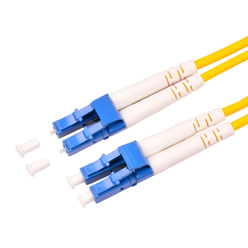 Podwójny LC do włókno LC Patch Cord kabel Jumper SM Duplex tryb pojedynczy światłowodowe dla sprzęt sieciowy 3FT 10FT 1m 3m 5m 10m 20m 30m 40M 50m