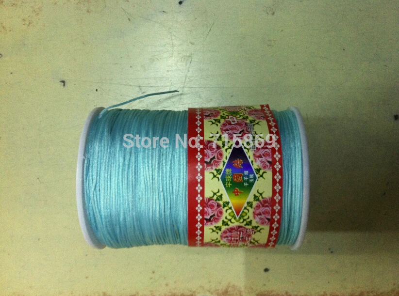 

Lake Blue 1.0mm 280M/380yards/lot Chinese Knot String Nylon Cord Rope for DIY Bracelet jewelry