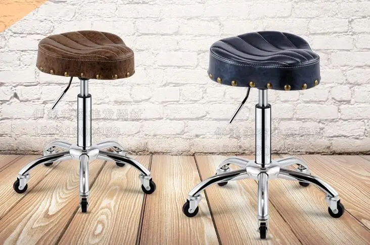 New style saddle chair. Barber shop hairdressing chair. Beauty stool lift explosion-proof tattoo technician chair..