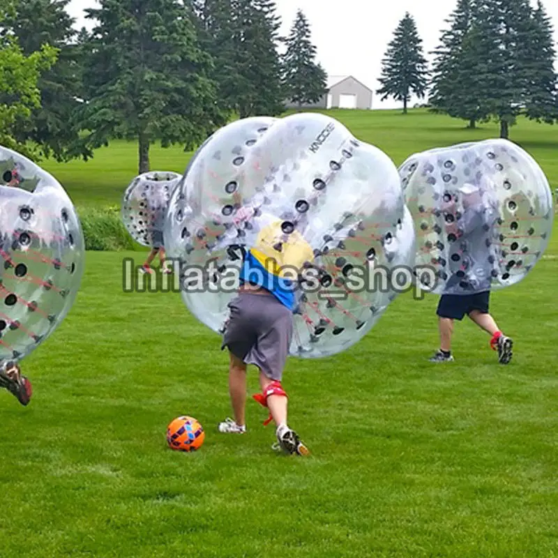 Free Shipping 1.2m TPU Inflatable Zorb Ball Loopy Ball Air Bumper Football Inflatable Bubble Soccer Body Football Bubble