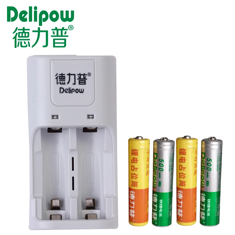 Delipow No. 7 lithium iron phosphate lithium battery 3.2V lithium iron phosphate battery set 10440 bags of mail Rechargeable Li-